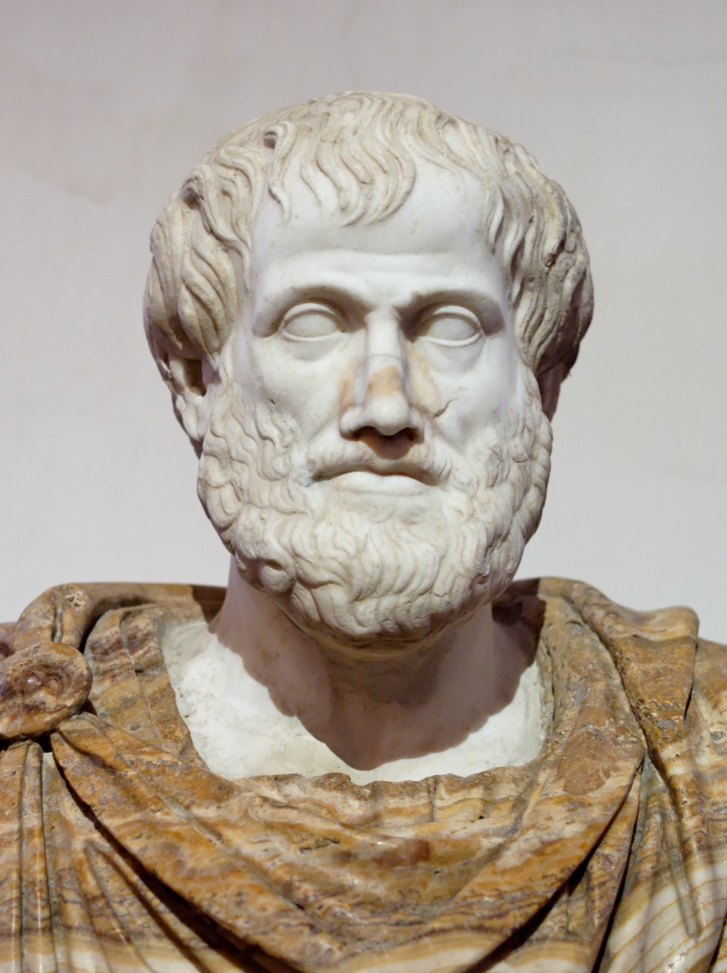 Marble bust of Aristotle, Palazzo Altemps, after a Greek original by Lysippos